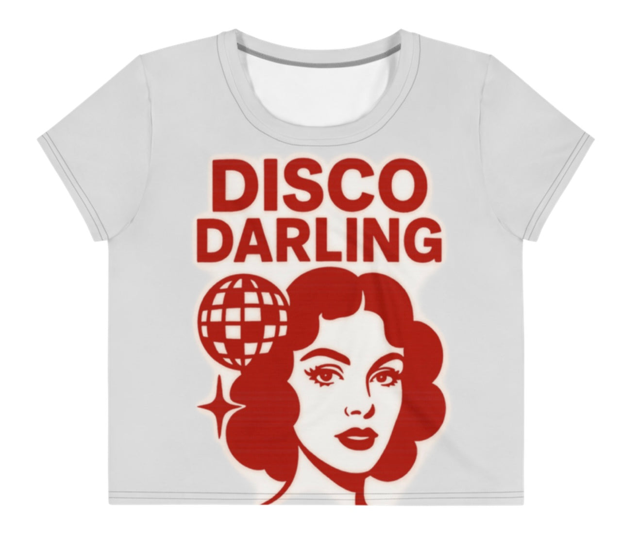 DISCO DARLING- CROP TEE
