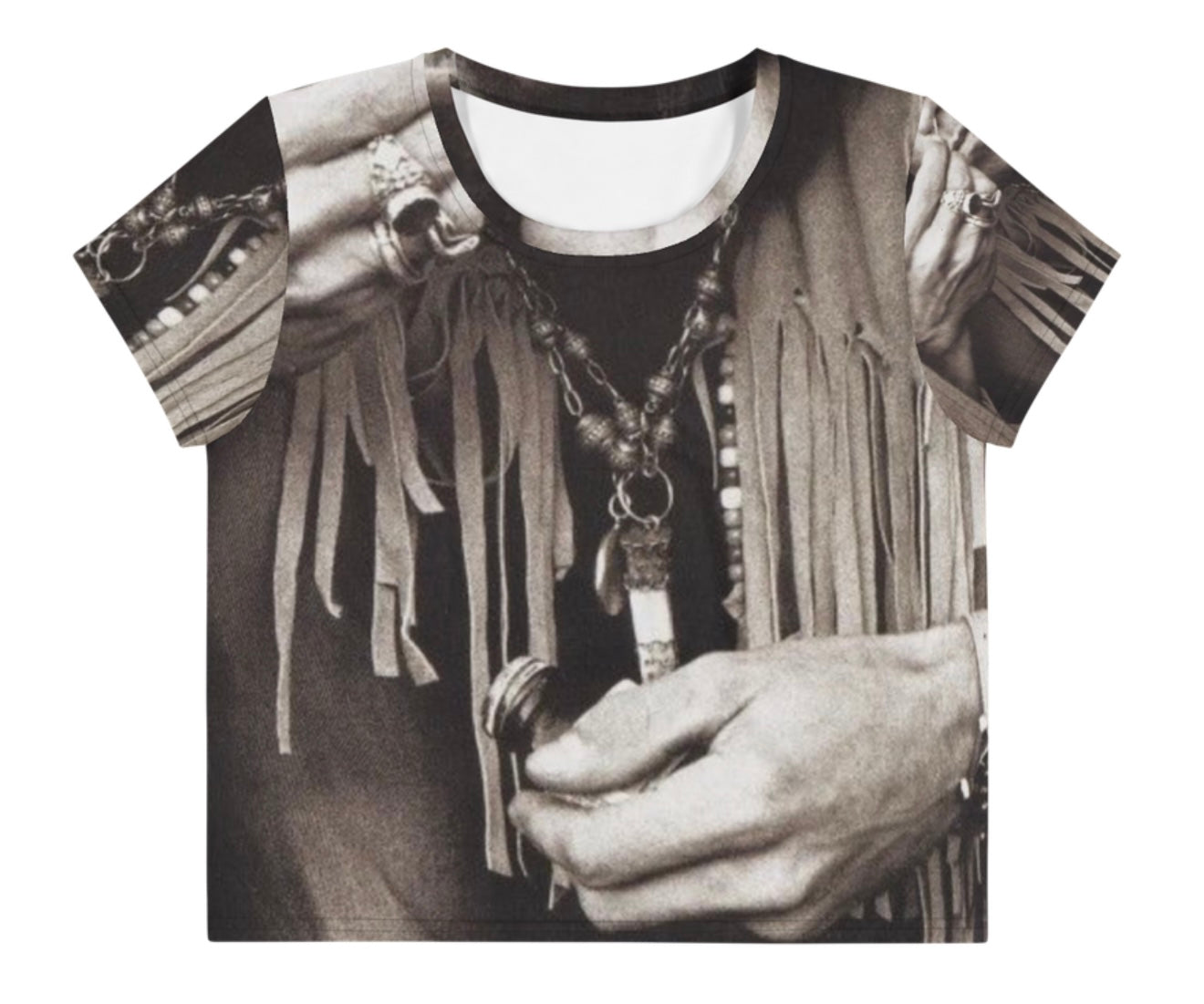 KEY B- CROP TEE