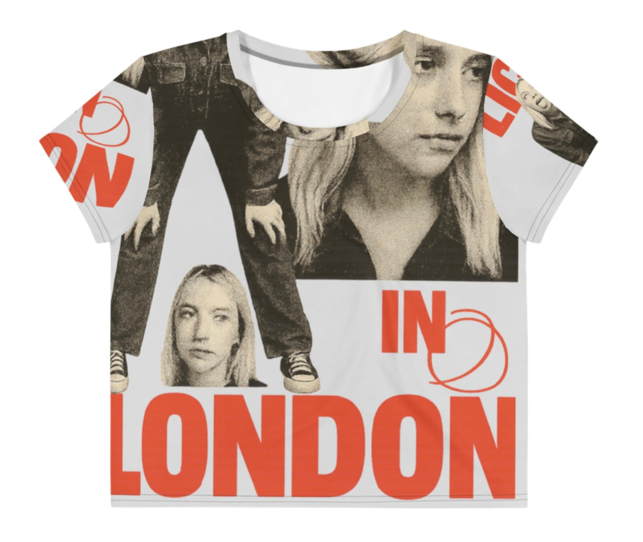 LICK LONDON- CROP TEE