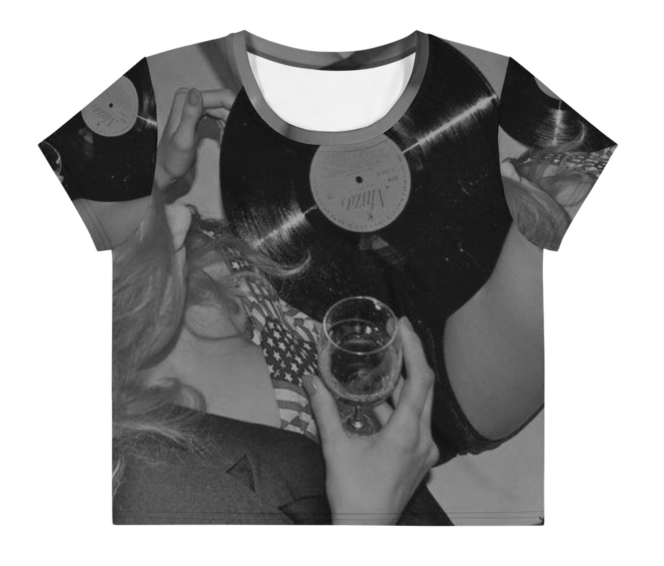 VINYL- CROP TEE