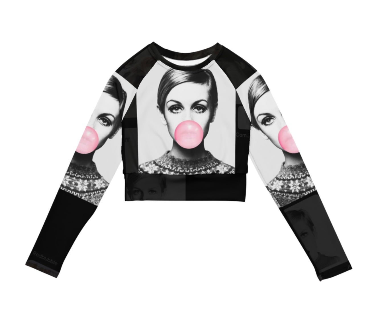 TWIGGY-LONG SLEEVE CROP TEE