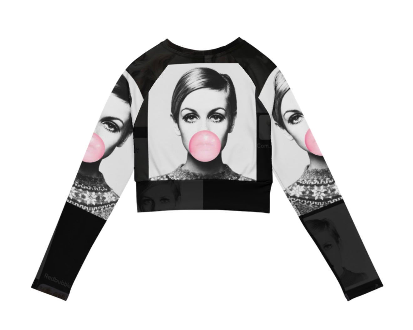 TWIGGY-LONG SLEEVE CROP TEE